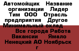 Автомойщик › Название организации ­ Лидер Тим, ООО › Отрасль предприятия ­ Другое › Минимальный оклад ­ 19 000 - Все города Работа » Вакансии   . Ямало-Ненецкий АО,Ноябрьск г.